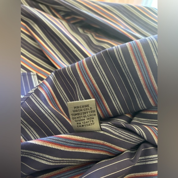 Johnston & Murphy Striped Casual/Dress Shirt Size XL - Picture 7 of 8
